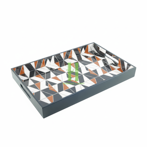 Plateau rectangulaire en laque de haute qualité, plateau de service, écologique et imprimé sur mesure pour le service et la décoration, en provenance du Vietnam - Product Image 4