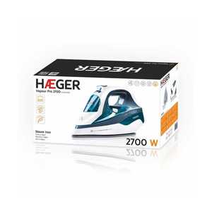 Ferro da stiro a vapore con piastra in ceramica, Vapour Pro 2700W 400ml. (Haeger SI-270.013A) - Product Image 2