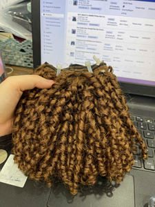 Extensions de cheveux vietnamiens 2025 Hot Brown Pixie Curly 100% cuticule alignée sans enchevêtrement sans perte de vapeur Pixie Curl Hair Weave - Product Image 3