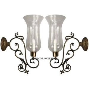 Top Quality Gold Plated Metal And Clear Glass Made Gorgeous Look Designer Indoor Home Wall Decorative Luxury Sconces Lightning - Product Image 1