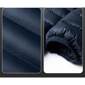 Hot bán tùy chỉnh mùa đông không thấm nước polyester mỏng của nam giới đứng cổ áo nóc áo khoác trong màu sắc khác nhau - Product Image 6