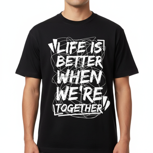 T-shirt graphique surdimensionné 100 % coton pour homme avec logo personnalisé et service OEM - Tissu respirant et écologique - Product Image 4