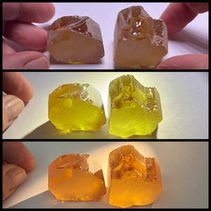 Gema de Zirconia en Forma de Estrella con Cambio de Color, Creada en Laboratorio, Tratada Térmicamente, Amarillo Naranja, Tamaño Personalizado 8mm - Product Image 1