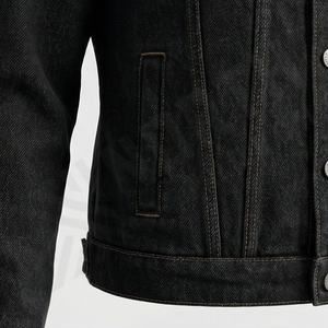 Veste coupe-vent en toile délavée surdimensionnée à manches longues de couleur personnalisée de haute qualité, coupe ajustée, hiver, hip-hop, femme, coton teint - Product Image 5