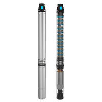 Pompe à eau submersible électrique à haute capacité OEM, immergée dans l'huile, pour puits profond, 220-240V 50Hz, moteur sans balais, multistade