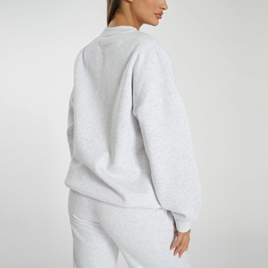 Sweat-shirt personnalisé pour femmes Sweat-shirt à col rond surdimensionné en 100 coton épais Sweats à capuche et sweatshirts pour femmes - Product Image 2