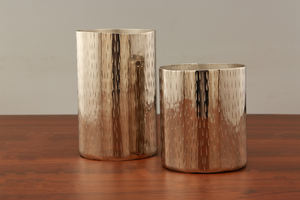 Vase en métal en aluminium au design martelé haut de gamme décor de table floral pour la maison chambre salon ou mariage - Product Image 4