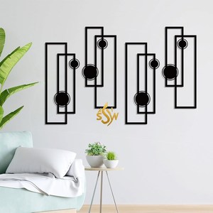 ศิลปะการตกแต่งผนังโลหะงานประดิษฐ์ตัวอักษรด้วยเงินและทองออกแบบด้วยมือเฉพาะศิลปะการตกแต่งผนังบ้านและคาเฟ่ในร่ม - Product Image 6