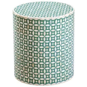 Tabouret artisanal de qualité export avec incrustations de nacre pour la décoration intérieure, mobilier d'hôtel et aménagement intérieur, mobilier de salon - Product Image 5