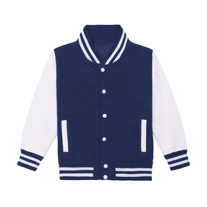 Veste universitaire en peau de mouton personnalisée, vente en gros d'usine, conception OEM, respirante, coupe-vent, haute qualité, broderie pour homme sur le devant - Product Image 1