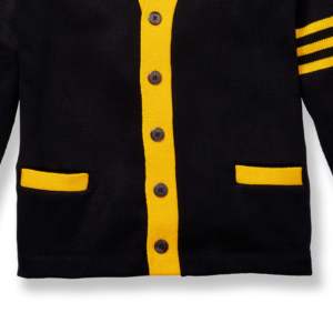 <b>Pink</b> Blue & Black Essential Letter logo V-neck Sorority and Fraternity Embroidery & Knitted Sweaters Cardigans - Product Image 5