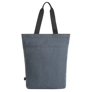 Sustainable Recycled Circle Tote Shoppers Promotional Merchandising Bags - Product Image 3