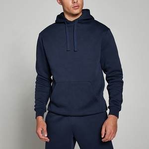 Ensemble survêtement en coton personnalisé avec logo, vêtements de sport décontractés, sweat-shirt et pantalon de jogging pour hommes - Product Image 2