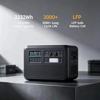 Centrale Électrique Portable 2400W en Gros avec Générateur Solaire à Onde Sinusoïdale Pure et Contrôleur MPPT pour Voiture, Camping en Extérieur et Utilisation Domestique
