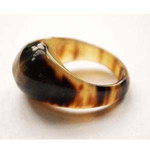 Anillo de cuerno de búfalo Natural pulido hecho a mano, accesorios de dedo de estilo de amor orgánico ecológico, tamaños de colores mezclados, artesanía de la naturaleza - Product Image 4