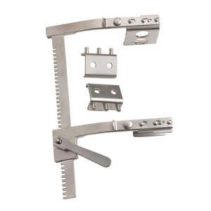 Écarteurs de côtes manuels réutilisables en acier inoxydable CARDIOASCUL FINOCHIETTO BURFORD, 2 paires de lames, instruments chirurgicaux orthopédiques - Product Image 6