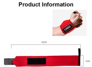 Bandes de poignet en nylon personnalisées pour la salle de sport, colorées, antistatiques, protectrices, avec logo en tissu à thème, pour l'entraînement physique - Product Image 5