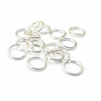 Chakralume Anneaux ouverts en argent sterling 925 naturel 4mm/5mm/6mm, composants de bijoux multi-usages, anneaux connecteurs DIY
