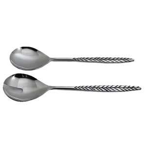 Dernière conception Ensemble de service à salade fait main couleur argent pour la cuisine - Product Image 1