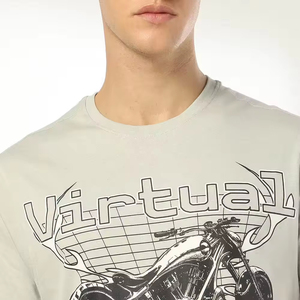 เสื้อยืดสำหรับผู้ชายเสื้อยืดใส่ออกกำลังกายสไตล์ทำตามสั่ง - Product Image 4