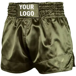 Großhandel Box shorts Silber Farbe aus Polyester Martial Arts Wear Fighting Shorts für Männer