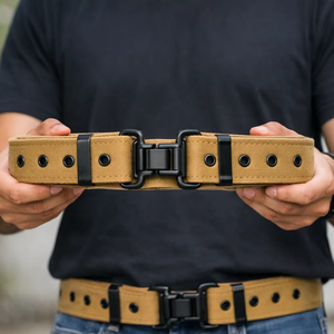 Heavy Duty Cotton Canvas <b>Belt</b> Adjustable Utility Webbing <b>Belt</b> for Outdoor Activities, <b>Work</b>, Travel & Vintage Style - Product Image 1