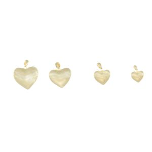 Fino producto italiano Hecho en Italia Estilo Bombardeado Colgante de corazón brillante como una declaración única de amor Tamaño 2 - Product Image 4