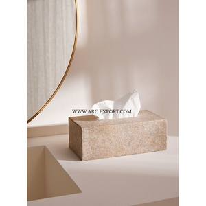 Ensemble de 2 tailles différentes dessus de table en bois fait à la main différentes tailles boîte de papier de soie conception à la mode forme personnalisée boîte en bois - Product Image 5