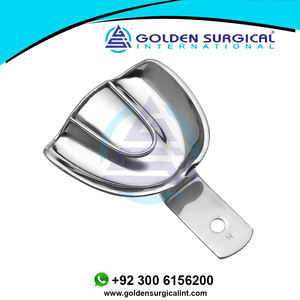 Plateau d'empreinte orthodontique moyen, prothèse complète, supérieure, en acier inoxydable massif, plateau d'empreinte endodontique édenté - Product Image 6