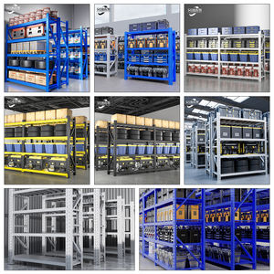 Estanterías de Almacenamiento de Acero de Carga Mediana para Garaje de 300 KG Ajustables de Fábrica con Protección Contra la Corrosión para Uso en Almacén - Product Image 6