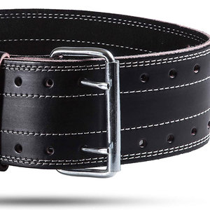 Cinturón de levantamiento de pesas de cuero ajustable para gimnasio, cinturón de levantamiento de cintura con logotipo personalizado - Product Image 6