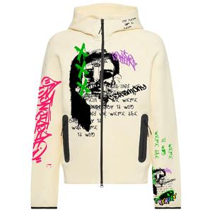 Sérigraphie Spider Hoodie 340 GSM Coton Polaire Surdimensionné Vêtements Décontractés Marque Privée Service OEM - Product Image 2