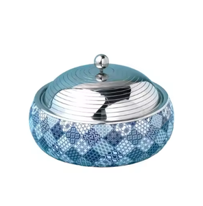 Marmites en acier inoxydable Casserole de qualité supérieure Pots faits à la main Stockage des aliments Centre de table Décoration Marmite en métal pour aliments - Product Image 3