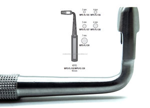 Poinçon tissulaire manuel chirurgical de précision mondiale, courbé 5mm/100MM, instruments chirurgicaux dentaires de qualité supérieure en acier inoxydable - Product Image 3