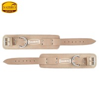 Correa de Gimnasio Unisex de Cuero Natural con Accesorio de Cable de Polea, Tobillera para Levantamiento de Pesas, Producto de Seguridad para Fitness de Alta Calidad