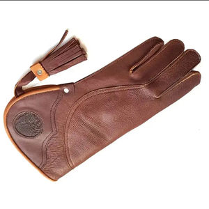 New Design Safety Gloves Fire Proof Anti-Cut Customized Color Long High Quality Leather Double Layer for Personal <b>Care</b> Use - Product Image 6