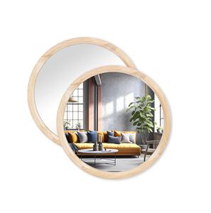 Lujoso hecho a mano 100% incrustaciones de hueso de madera Natural decoración espejo personalizado buena calidad decoración moderna del hogar directamente - Product Image 2