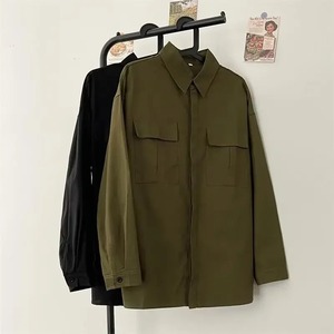 Veste d'hiver décontractée à carreaux en flanelle doublée de laine pour hommes avec bouton à capuche veste à manches longues chandails manteau veste de style moto - Product Image 3