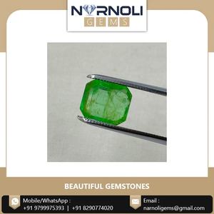 Top vente 3.80 carats émeraude colombienne-octogone à facettes, 9.5x8.0mm, non traité, vert brillant, pierre précieuse naturelle - Product Image 5