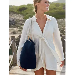 Summer Nautical <b>Beach</b> Tote Bag for Promotional Merchandise - Product Image 4