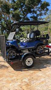 Carrito de palos de golf popular de alto rendimiento, turismo de ocio, carritos de golf levantados para 4 pasajeros a la venta con tablero, compra de carritos de golf - Product Image 6