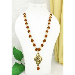Mala Halskette 108 Perlen Rudraksha Perlen hand gefertigten Schmuck Jaap Mala Großhandel Indien Nepal Edelstein Schmuck Mala