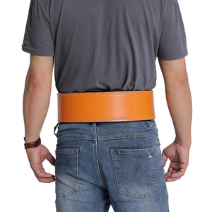 เข็มขัดหนังวัวหนา10มม. สำหรับทั้งชายและหญิงใช้ออกกำลังกายเข็มขัดปกป้องเพื่อปรับแต่งโลโก้ได้ใหม่ล่าสุดสำหรับเล่นกีฬา - Product Image 3