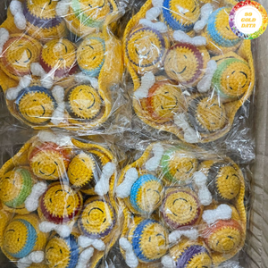 Poupée en laine faite à la main à partir de fil doux pour une décoration mignonne et un usage cadeau, produite par des artisans compétents au Vietnam - Product Image 6