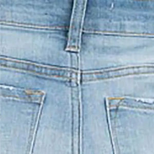 กางเกงขาสั้นผ้าเดนิมสำหรับผู้หญิงกางเกงขาสั้นสไตล์ลำลองผ้าฝ้ายสีฟ้าอ่อนเป็นมิตรกับสิ่งแวดล้อม2025 100% - Product Image 6