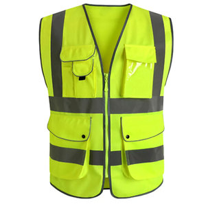 Unisex Safety Jacket with <b>Reflective</b> Features Ideal for High Visibility Workwear and Security - Product Image 1
