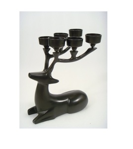 Bougeoir en aluminium de renne de pilier de conception unique pour la maison salon décoration de festival de noël bougeoir en aluminium - Product Image 5