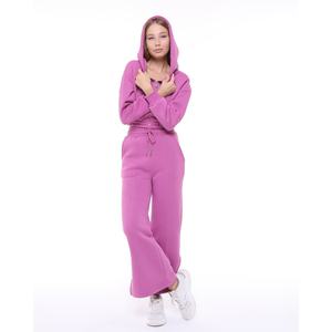 ชุดวอร์มสองชิ้นสำหรับผู้หญิงกางเกงทรงหลวมสไตล์วินเทจชุดวอร์มและมีฮู้ดสำหรับผู้หญิงโลโก้แบบออกแบบได้ตามที่ต้องการ - Product Image 1