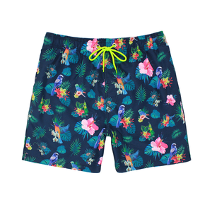 Shorts de plage pour hommes à changement de couleur, séchage rapide, tie-dye, maillot de bain, pantalon de plage, shorts à décoloration de couleur chaude, shorts de surf - Product Image 1