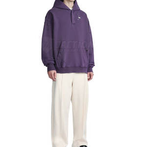 Sudaderas con capucha desgastadas de buena calidad para hombres Ropa de calle transpirable de moda personalizada Sudaderas con capucha desgastadas - Product Image 3